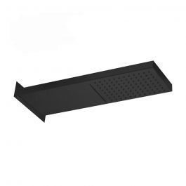 Верхний душ Paffoni Cascade Rettangolare 53x16 см black matt ZSOF099NO, Черный матовый