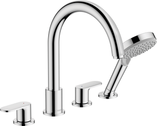 Змішувач Hansgrohe Vernis Blend врізний на край ванни на 4 отвори Chrome 71456000, Хром