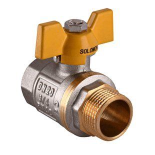 Кран шаровый прямой Solomon 3/4&Prime; НВ ЖБ PN40 B1008