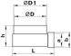 Коліно для плоских та круглих каналів Vents 821 90&deg; 60x204/100 мм біле 0000226066