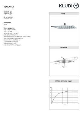 Верхний душ Kludi A-QA 6442505-00