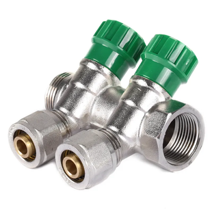 Коллектор вентильный с фитингом Koer KR.1123-2 3/4&rdquo;x2 ways KR2829