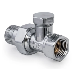 Вентиль Koer радиаторный хромированный 1/2"x1/2" KR.904.CHR KR2824