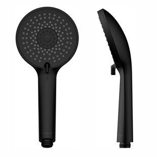 Ручной душ Imprese 110 мм, 4 режима, чорний матовий black matt f03600110BE, Черный матовый