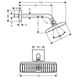 Верхний душ Hansgrohe Raindence E 240 Air 1jet с держателем хром 27370000, Хром