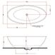 Ванна акрилова окремостояча Gruppo Treesse Carezza 180x85 V308BL