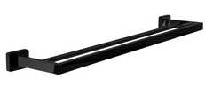 Вішалка подвійна для рушника Rea Erlo 2 black REA-80004, Чорний