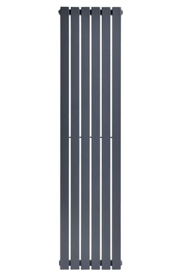 Вертикальный дизайнерский радиатор отопления Arttidesign Terni 6/1500 серый, Серый