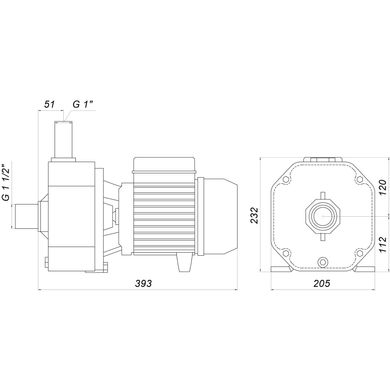 Насос центробежный Saer CB 40 PL 1,1 кВт (12,0 м3/ч, 41 м) трехфазный