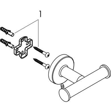 Крючок для ванны Hansgrohe Logis 41725000, Хром