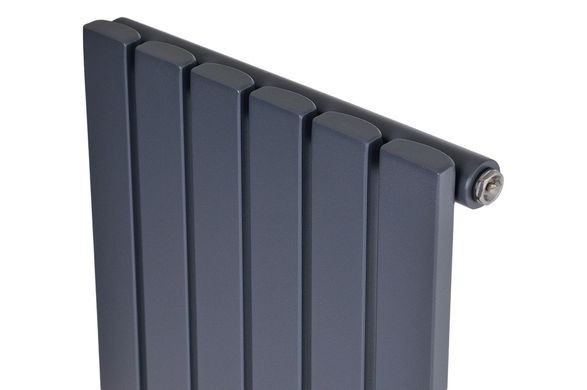Вертикальный дизайнерский радиатор отопления Arttidesign Terni 6/1500 серый, Серый