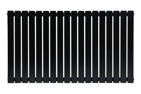 Горизонтальный дизайнерский радиатор отопления Arttidesign Terni II G 14/600 чёрный матовый, Черный матовый