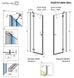 Душові двері Radaway Fuenta New DWJ 100 см 384014-01-01R