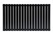Горизонтальный дизайнерский радиатор отопления Arttidesign Terni II G 14/600 чёрный матовый, Черный матовый
