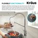 Смеситель для кухни на две воды Kraus Bolden KFF-1610SFACB, Бронза