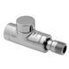 Вентиль проходной Oventrop Combi E на обратную подводку хром (R1/2"ВР х R1/2"НР) (1167052), Хром