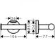 Гачок для ванної кімнати Hansgrohe Logis 41725000, Хром