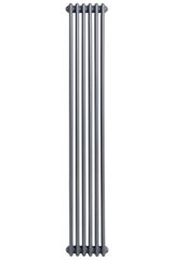 Вертикальный дизайнерский радиатор отопления Arttidesign Bari 6/1800 серый матовый, Серый