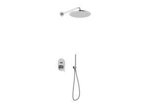 Душевая система Kohlman Boxine 20 chrome + BOX скрытого монтажа QW210BR20, Хром