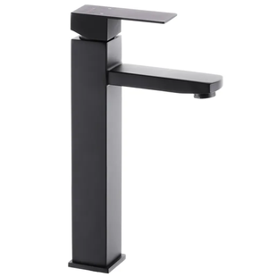 Смеситель для умывальника Mixxus KUB-001-High black MI2830, Черный матовый