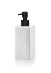 Дозатор жидкого мыла настольный Lineabeta Saon, белая керамика, черный 44033.22, Черный