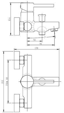 Змішувач для ванни Koller Pool Orion OR0100, Хром