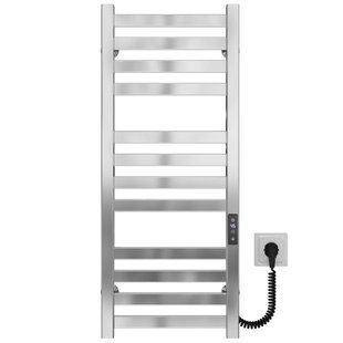 Электрический полотенцесушитель Deffi Magnus П12 400x800 нержавеющая сталь JD04 правое подключение хром A.MA.80.40.12.E.C.R.2