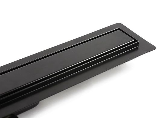 Канал с вертикальным фланцем ACO ShowerDrain C Black 9010.91.24 (885 мм), низкий сифон