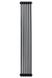 Вертикальный дизайнерский радиатор отопления Arttidesign Bari 6/1800 чёрный матовый, Черный матовый