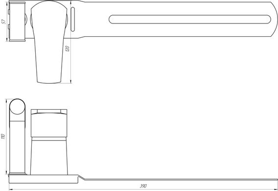 Смеситель для биде Globus Lux Queensland GLQU-0206, Хром