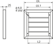 Вентиляционная решетка Vents ГРМ 450 белая 0687873782