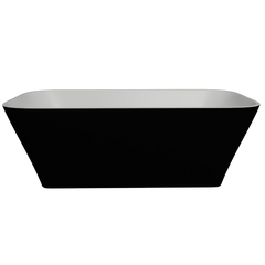 Ванна отдельностоящая матовая Amidicon Atlant 150x75 черная из литого камня ATLANT_150_BLACK_MAT, Черный матовый