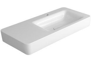 Умивальник Simas Henges 100 см Glossy white HE12, Білий