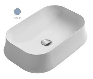 Умивальник Simas Sharp 60 см SH08 pervinca, Блакитний матовий