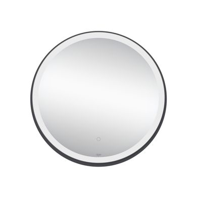 Зеркало Qtap Robin R600 Black с LED-подсветкой и антизапотеванием QT13786501B, Черный
