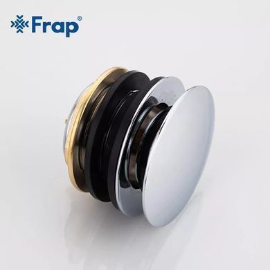 Донный клапан, автомат, 1 1/2", хром Frap F63