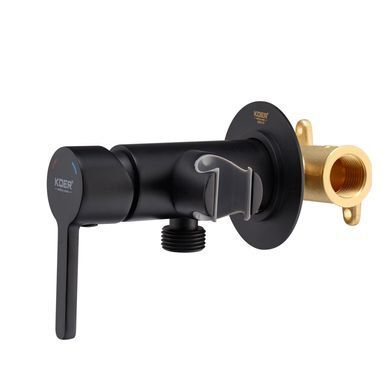 Гигиенический душ скрытого монтажа Koer KB-23029-05 Black KR5493, Черный матовый