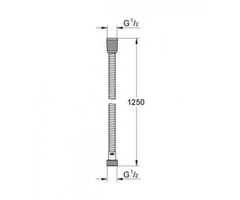 Шланг для душа Grohe Relaxaflex Metal Longlife 28142000, Хром