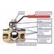 Кран кульовий Arco Sena 2&Prime; ЗВ КР 150608