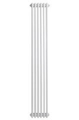 Вертикальный дизайнерский радиатор отопления Arttidesign Bari 6/1800 белый матовый, Белый матовый