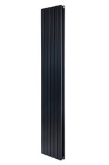 Вертикальный дизайнерский радиатор отопления Arttidesign Terni II 6/1800 чёрный матовый, Черный матовый