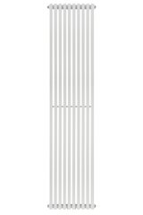 Дизайнерський радіатор вертикальний Betatherm Quantum 2 H-1800 мм, L-405 мм з нижнім підключенням BQ 2180/10 9016 99, Білий матовий