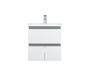 Тумба с раковиной AM.PM X-Joy подвесная 55, белый глянец M85-FHX0553-WC0553WG38, Белый