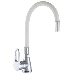 Змішувач для кухні Wezer SOP4-R045-WHITE з гнучким виливом, білий, Білий