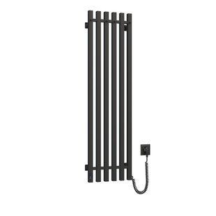 Електрична рушникосушка Navin Levante 330x1200 Sensor права, чорний муар 10-012033-4860, Чорний матовий, Праве, Електронний
