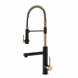 Смеситель для кухни Kraus Artec Pro золото/графит KPF-1603SBBG, Золотой