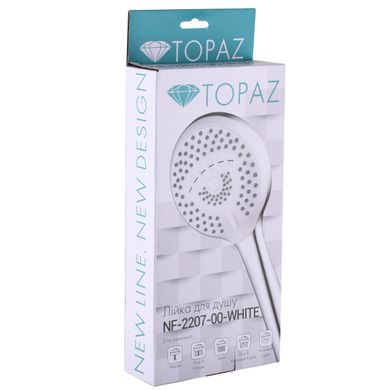 Ручной душ Topaz NF-2207-00-white 000025161, Хром