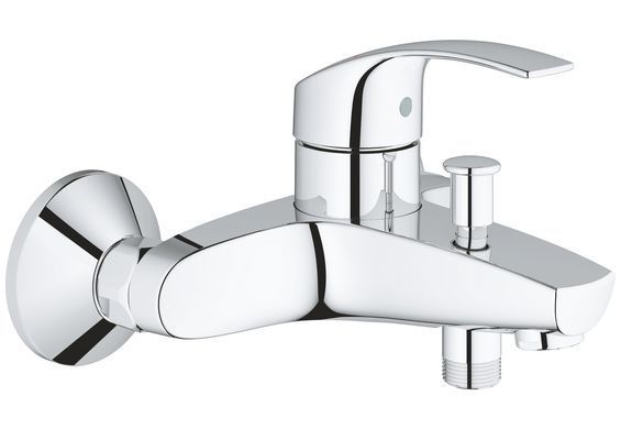Набір змішувачів для ванни 3в1 з New Tempesta 100 Grohe Eurosmart 123246MOL, Хром