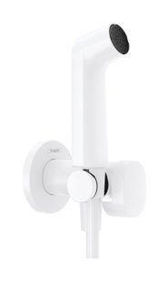 Набір гігієнічного душу (запірний вентиль) Hansgrohe S EcoSmart+ на змішану воду MattWhite 29232700, Білий матовий