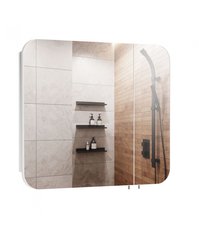 Зеркальный шкаф Мойдодыр Сорренто ЗШ-80 для ванной комнаты, Белый